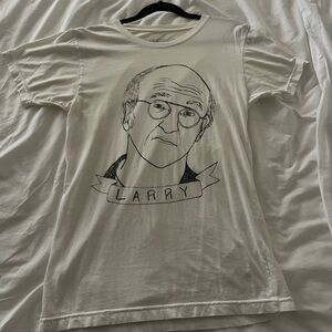 Larry David Graphic White T-Shirt
